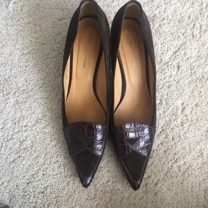 Rene lizard vero Cuoio heeled shoes